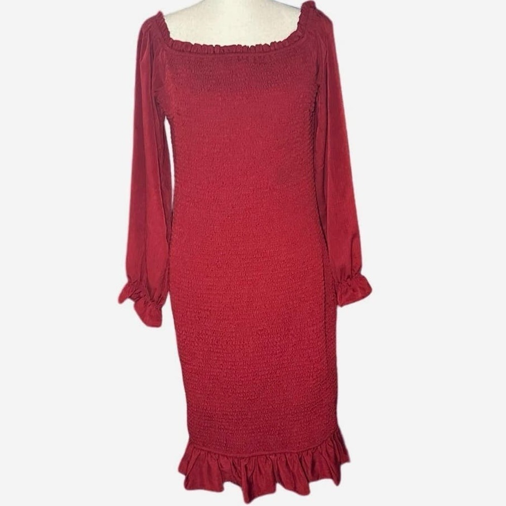 Baltic Born Smocked Esther fitted off the shoulder Dress XL - Picture 2 of 6